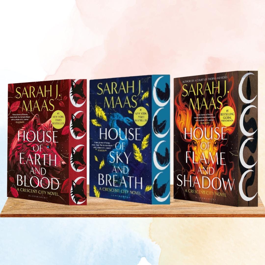 Crescent City Series by Sarah J Maas: Sprayed Edges Special