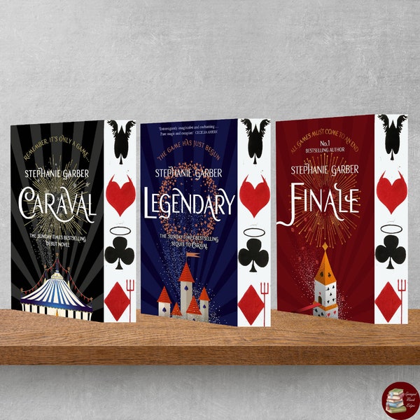 Caraval, Legendary, Finale, Caraval Series, Stephanie Garber, Sprayed Edges Custom-made Special Edition Books