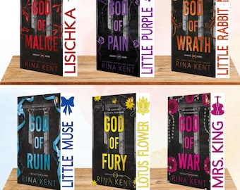 Serie Legado de Dioses de Rina Kent: Edición especial de libros con bordes rociados