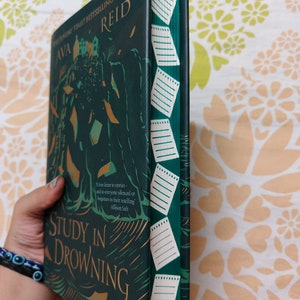A Study in Drowning, Ava Reid, Sprayed Edges Custom-made Special Edition Book, Hardcover