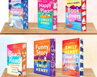 Personas que conocemos en vacaciones, Historia divertida, Amantes de los libros, Lectura en la playa, Un lugar feliz, Una vida maravillosa, Emily Henry, Libros con bordes rociados