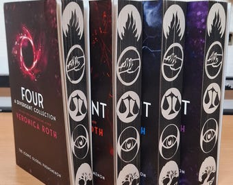 Serie Divergente, Divergente, Insurgente, Leal, Cuatro, Verónica Roth, Libros de edición especial personalizados con bordes rociados