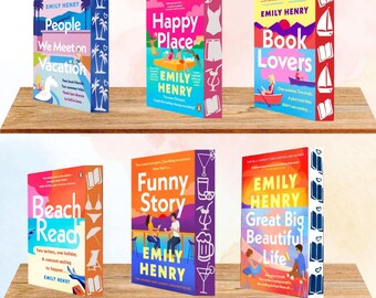 Emily Henry Sprayed Edge Book Set: Beach-Themed Special Editions
