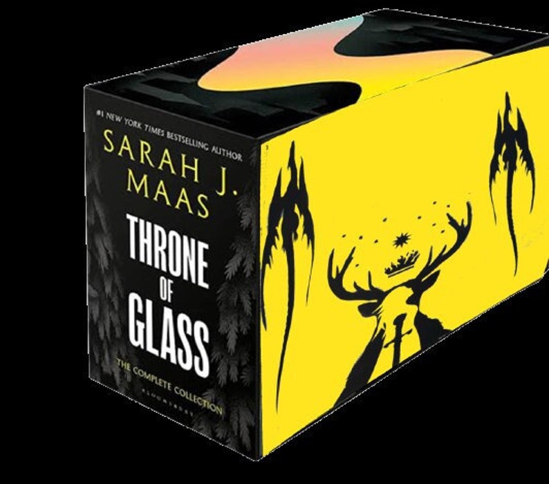 Throne of Glass Sarah J Maas Custom Sprayed Edges Book Set Etsy