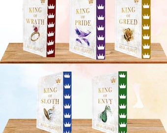 Rey de la Envidia, Rey de la Ira, Rey del Orgullo, Rey de la Avaricia, Rey de la Pereza, Ana Huang, Serie Reyes del Pecado, Bordes Rociados, Ediciones Especiales