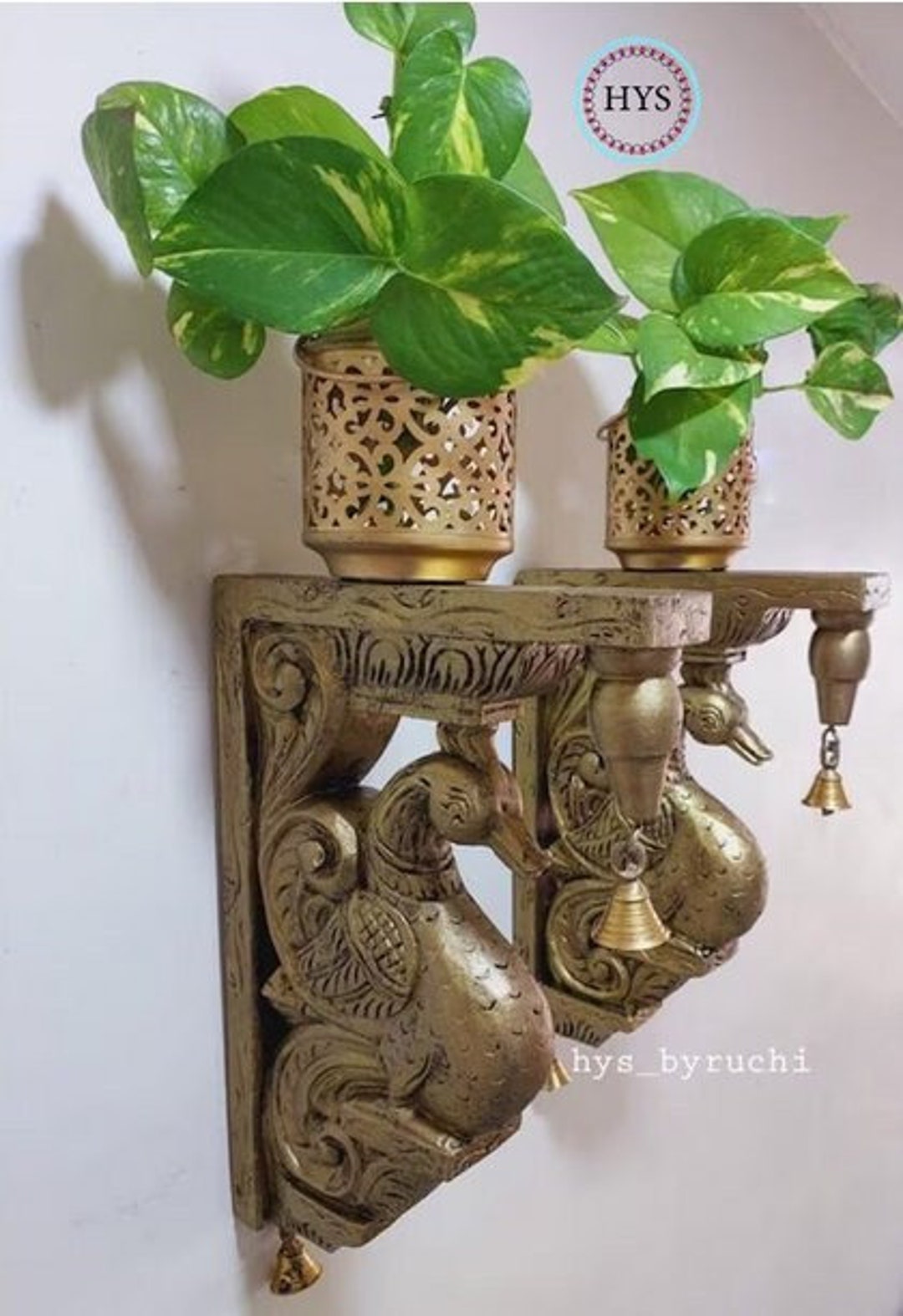 Wooden Bracket Beautiful Swan the Annam Brackets Handcarved Wood