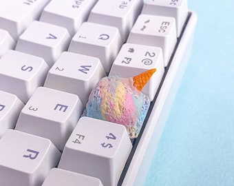 Rainbow Pudding Fantasy Keycaps - Crafted for a colorful, fruity keystroke experience!