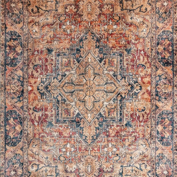 200 x 300 cm antique large rug 1960s - large old area rug - persian living room carpet