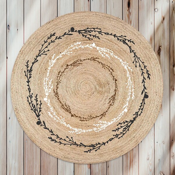 Large Round Rug - Etsy