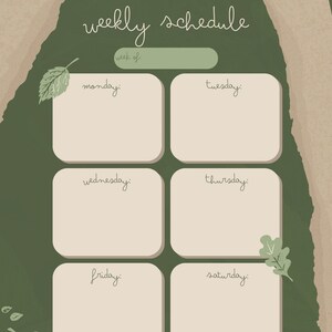 Printable Weekly Planner and Organizer