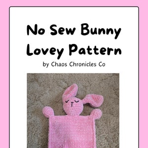 No Sew Bunny Lovey Crochet Pattern
