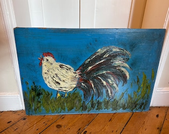 Mid century original artwork of ‘Le Blanc cow’ dated 1963