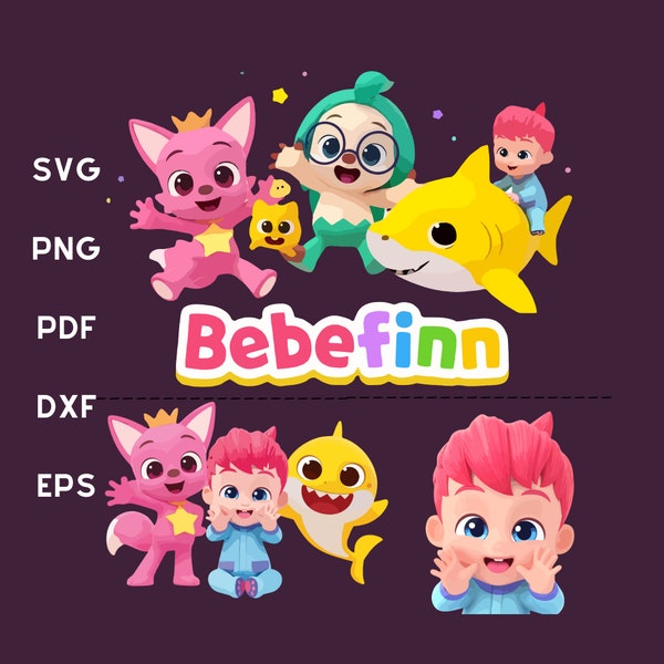 Bebefinn png, Dibujos animados, Imágenes prediseñadas para niños, Descarga digital, svg, tiburón bebé, svg, png, pdf, dxf, eps