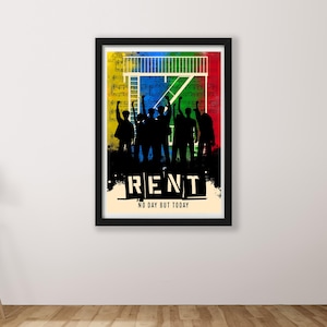 Alquile la impresión de póster musical: pósteres digitales, arte mural, decoración del hogar, obsequio de Broadway, póster para amantes de la música, impresión de arte teatral