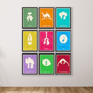 Pixar Film Print Collection available in a2 a3 a4