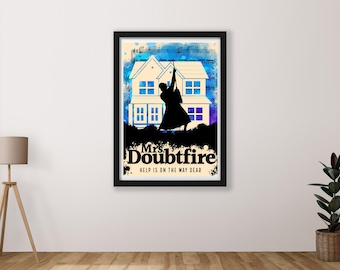 Mrs. Doubtfire Musical Art Print | Minimalist Broadway Poster (Digital Download)