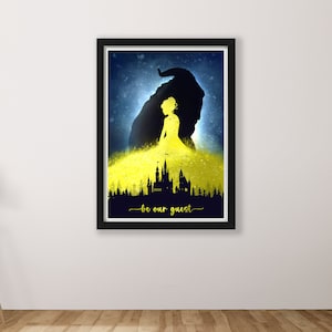 Beauty and the Beast Print available in a2 a3 a4