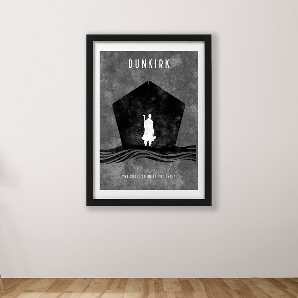 Dunkirk Minimalist Film Movie Print available in a2 a3 a4