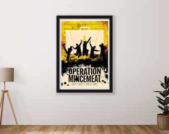 Lámina musical de Operation Mincemeat disponible en tamaños A2, A3 y A4.