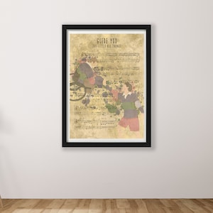 Henry | The Little Big Things Musical Sheet Music Art Prints | Minimalist Style | West End Broadway | available in a2 a3 a4