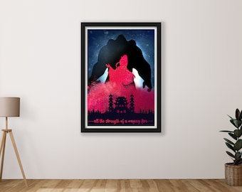 Mulan Print available in a2 a3 a4