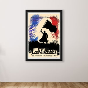 Les Miserables Musical Print available in a2 a3 a4