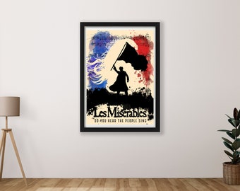 Les Miserables Musical Print available in a2 a3 a4