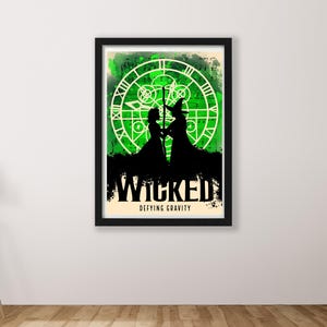 Wicked Musical Poster Print - Digital Posters, Wall Art, Home Decor, Broadway Gift, Music Lover Poster, Theatre Art Print, wicked movie