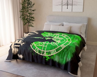 Jeté musical Wicked, décoration de théâtre, literie en polyester confortable