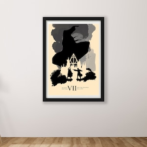 Deathly Hallows Print available in a2 a3 a4