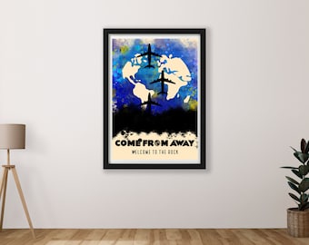 Come From Away Art Print | Minimalist Musical Theater Poster (Digital Download)