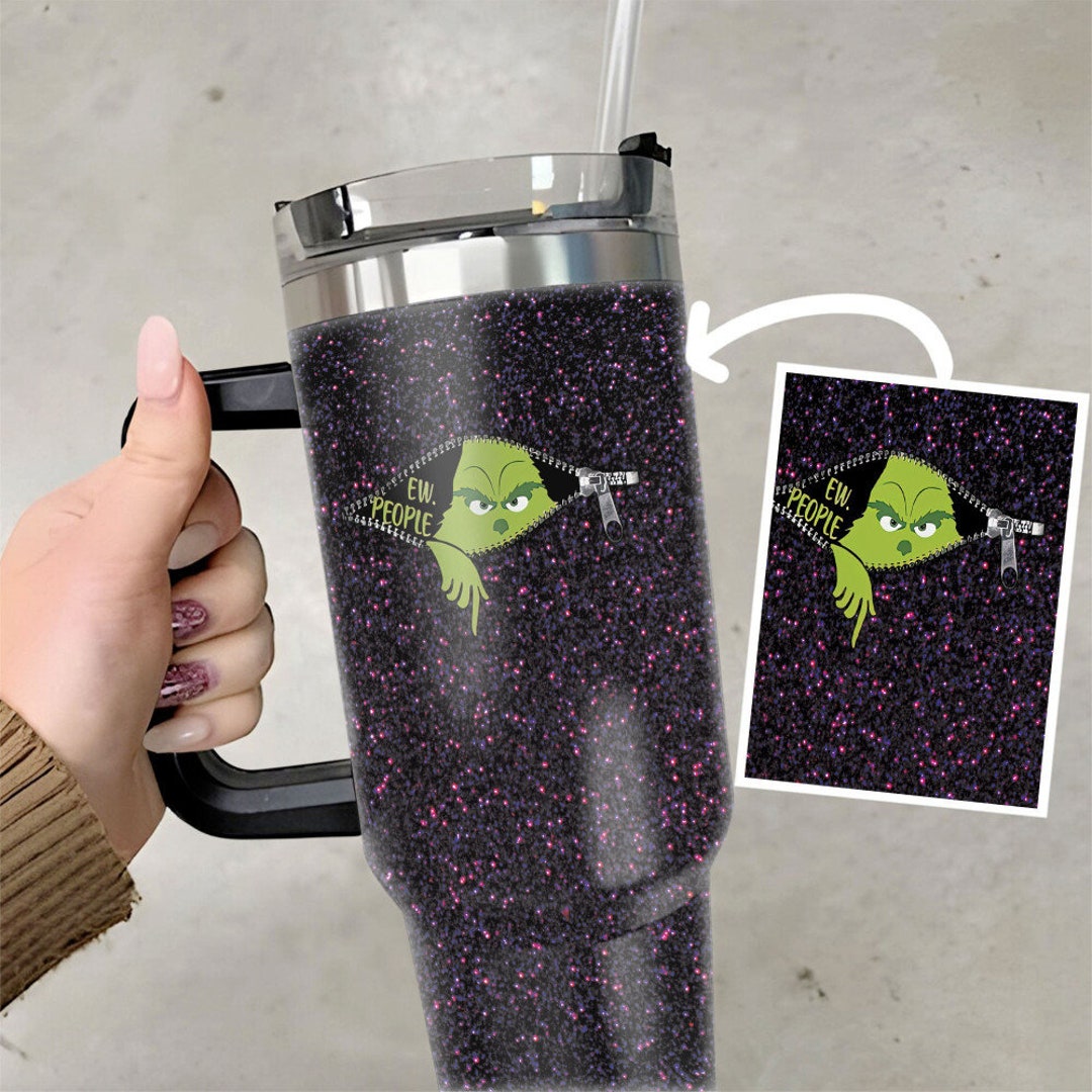 40oz Tumbler40oz Grinch Tumbler Mean One Tumbler Tumbler Etsy