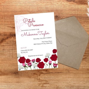 Petals and Prosecco Invitation