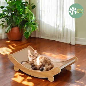 Cat Scratcher, Cat Scratching Post, Modern Scratching Post, Cat Hammock, Sisal Cat Scratcher, Cat Bed, Cat Toy, Wooden cat Scratching Post