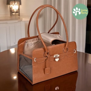 Luxuriöse Hundetragetasche, Elegante Haustiertasche, Hundetragetasche, Hundetragetasche, Hundereisetasche, Modische Hundetasche, Luxus-Haustiertasche
