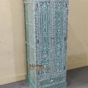 New Indian handmade mother of pearl inlay Wardrobe, mop Inlay Buffet, mop Inlay Cabinet, bone inlay Furniture, bone inlay cabinet chest,