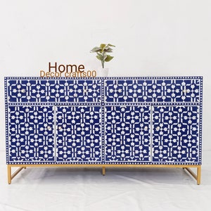 New handmade mother of pearl inlay 2 drawer 4 doors buffet, mother of pearl Cupboard, mop Sideboard, Bone Inlay Furniture, mop inlay cabinet