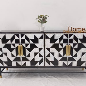 new handmade mother of pearl inlay 4 doors Sideboard, mop inlay buffet, bone inlay Furniture, living room furniture , mop inlay Chest,