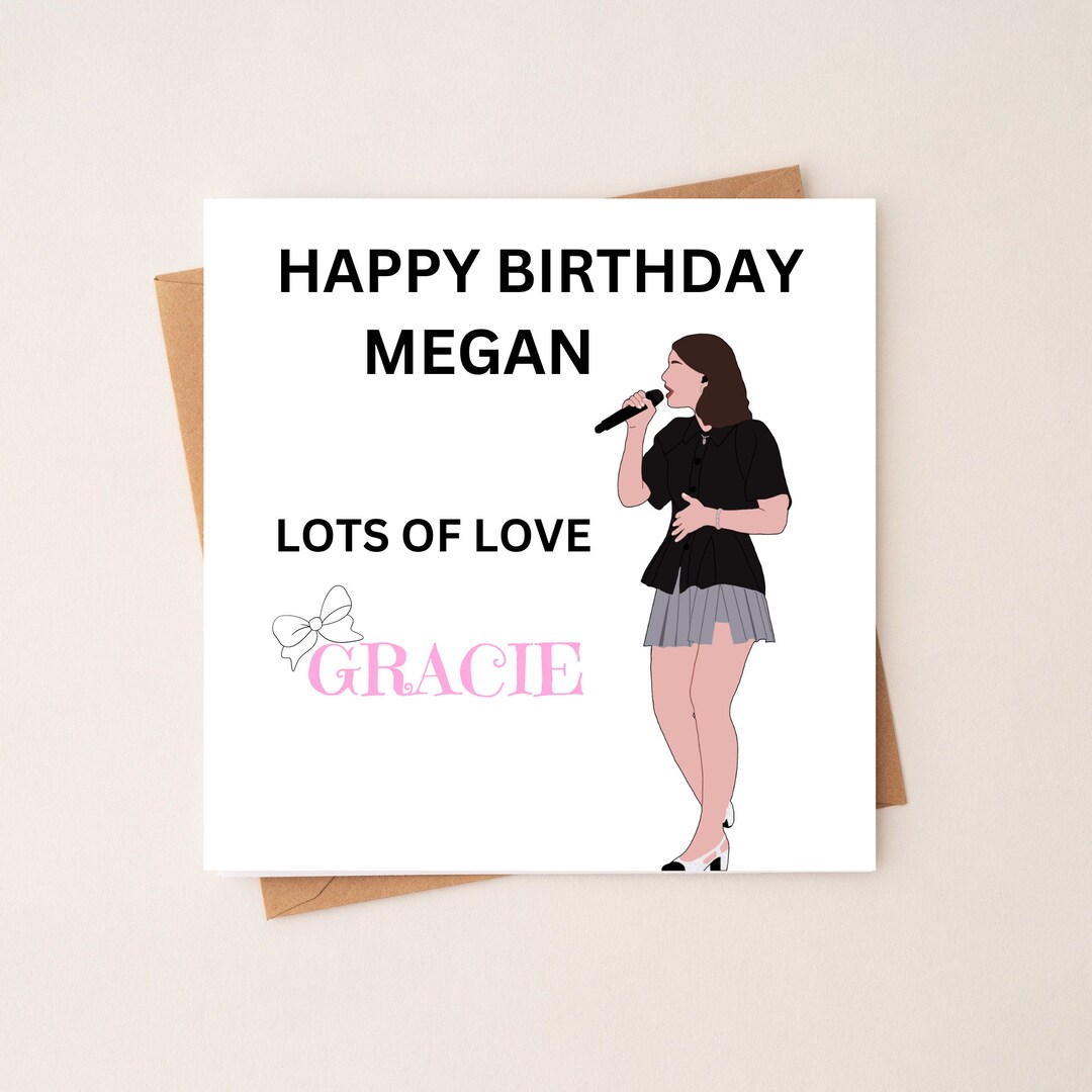 Gracie Abrams Birthday Card - Etsy UK