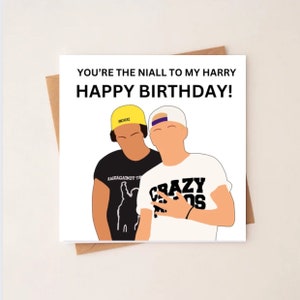 Niall Horan & Harry Styles birthday cards