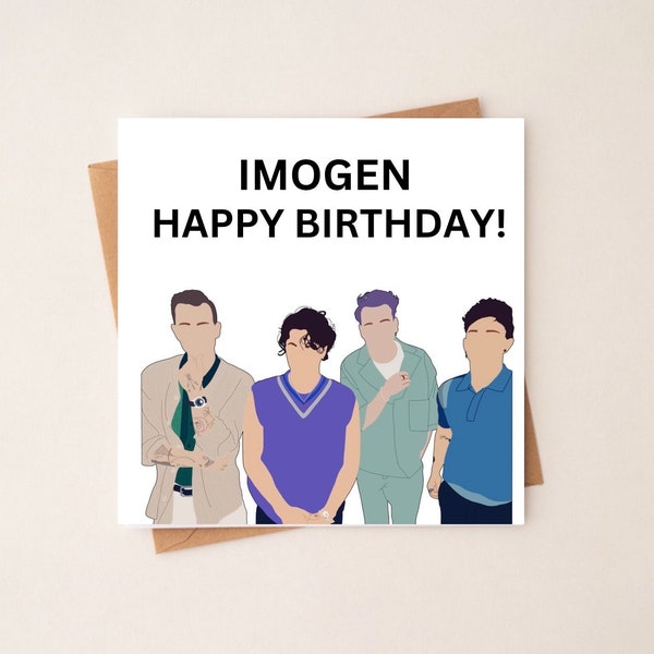 The Vamps  birthday card