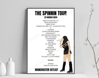 Madison Beer Tour inspired setlist prints