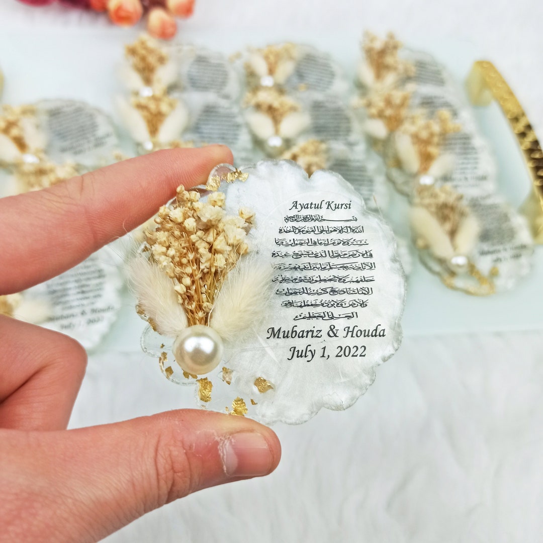 Ayatul Kursi Favors, Custom Fridge Wedding Favors, Eid