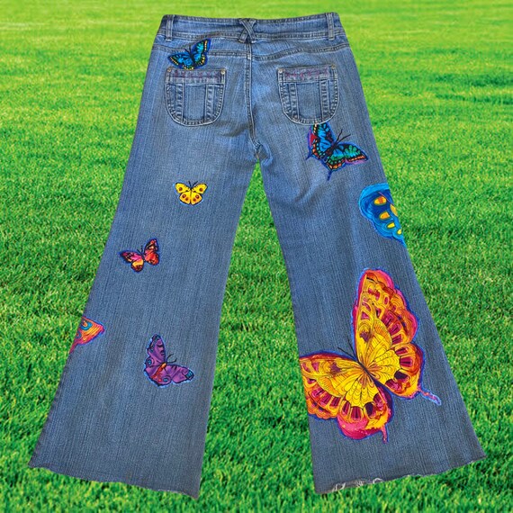 Vintage OOAK Embellished Jeans - image 2