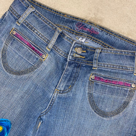 Vintage OOAK Embellished Jeans - image 4