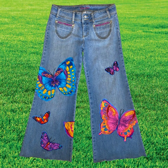 Vintage OOAK Embellished Jeans - image 1