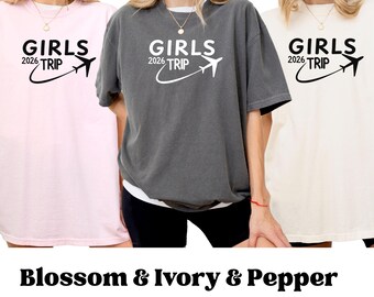 Camiseta para viaje de chicas 2026, Camiseta para viaje de chicas, Camisetas de vacaciones para mujer, Camisetas a juego para viaje de chicas, Camiseta para despedida de soltera, Conjunto para viaje por carretera