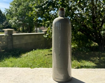 Antique French vintage stoneware bottle