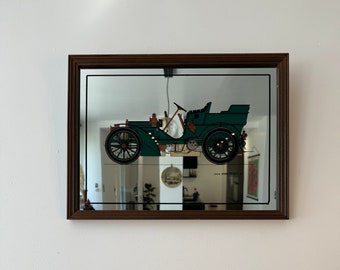 Miroir sérigraphié Mercedes vintage