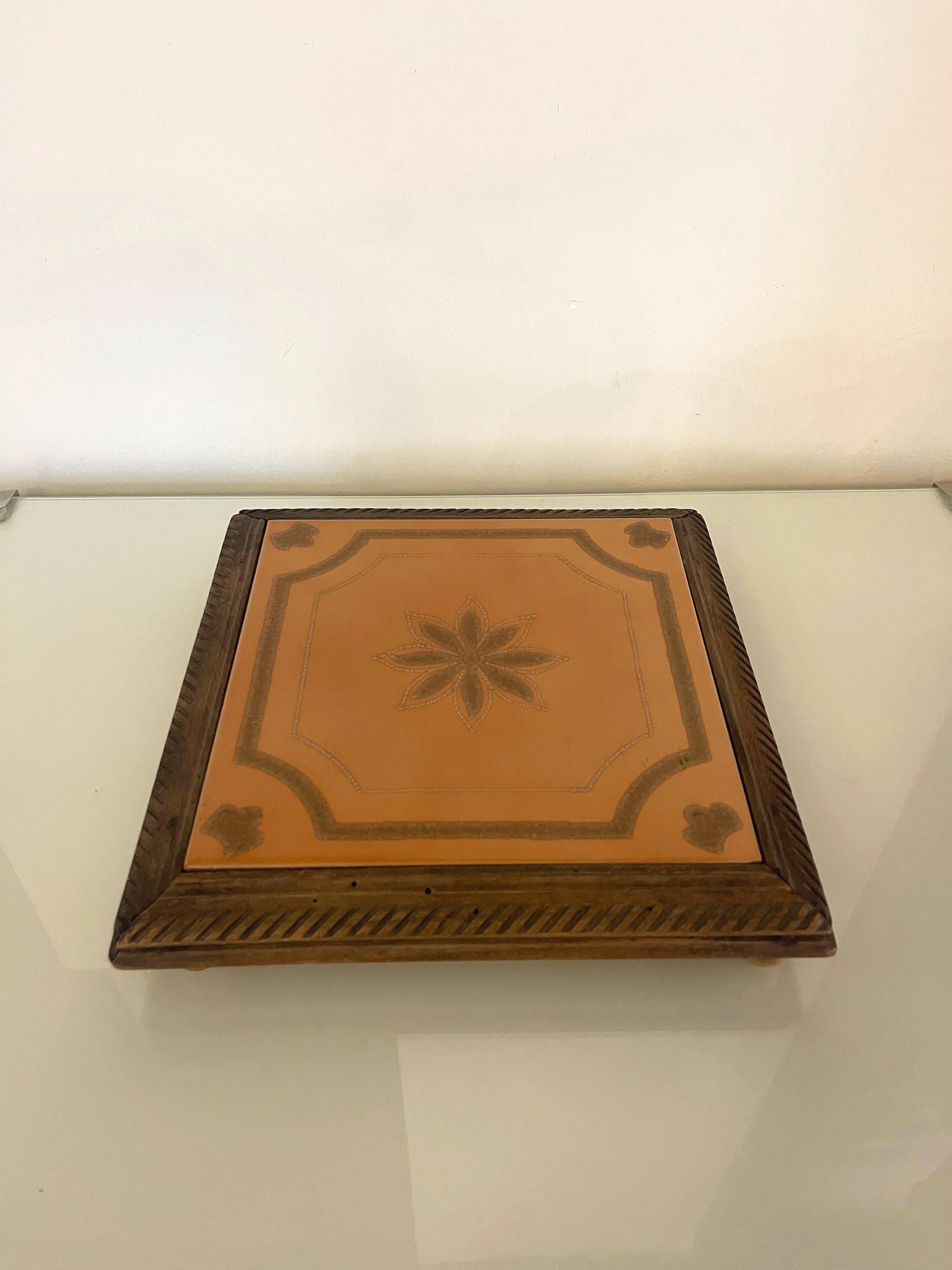Ancien Dessous-de-plat En Bois - Décoratif Et Rustique